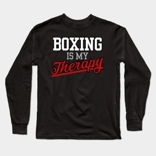 Boxing is My Therapy Long Sleeve T-Shirt